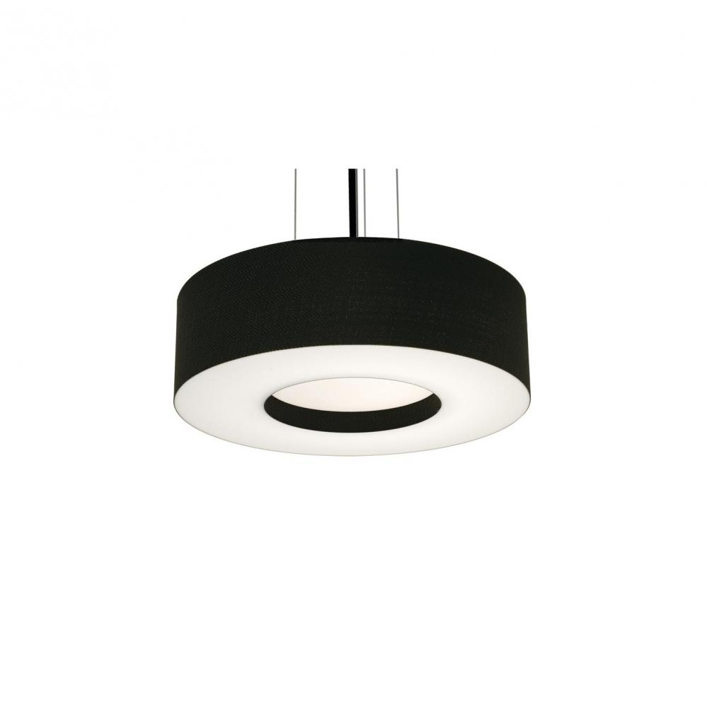 Montclair 15'' LED Pendant - 18W 120-277V,BK w/ BK