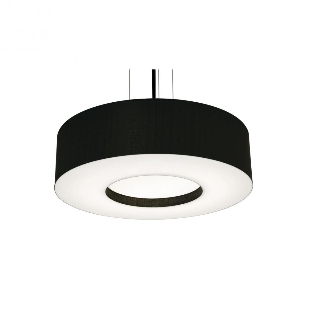 Montclair 19'' Med Base Pendant - BK w/ BK