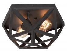 AFX Lighting, Inc. KAIF13MBBK - Kai 13" Flush Mount