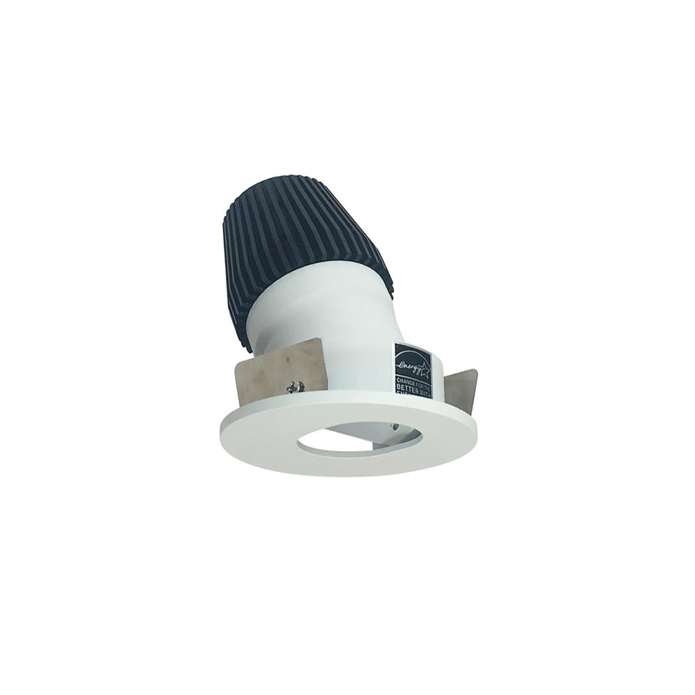 1" Iolite LED BWF Round Adjustable Slot Aperture, 600lm, 3500K, Matte Powder White Slot Aperture