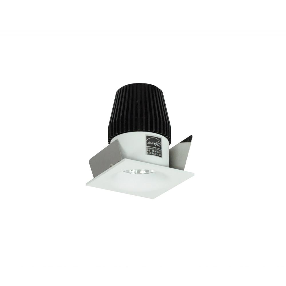 1" Iolite LED NTF Square Bullnose, 600lm, 4000K, Matte Powder White Reflector / Matte Powder