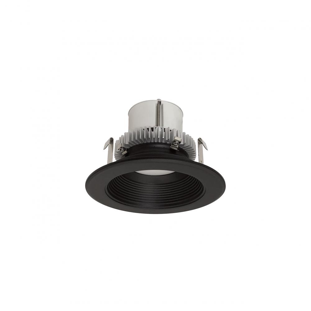 4" Cobalt Click LED Retrofit, Baffle, 1000lm / 12W, 3000K, Black Baffle / Black Flange