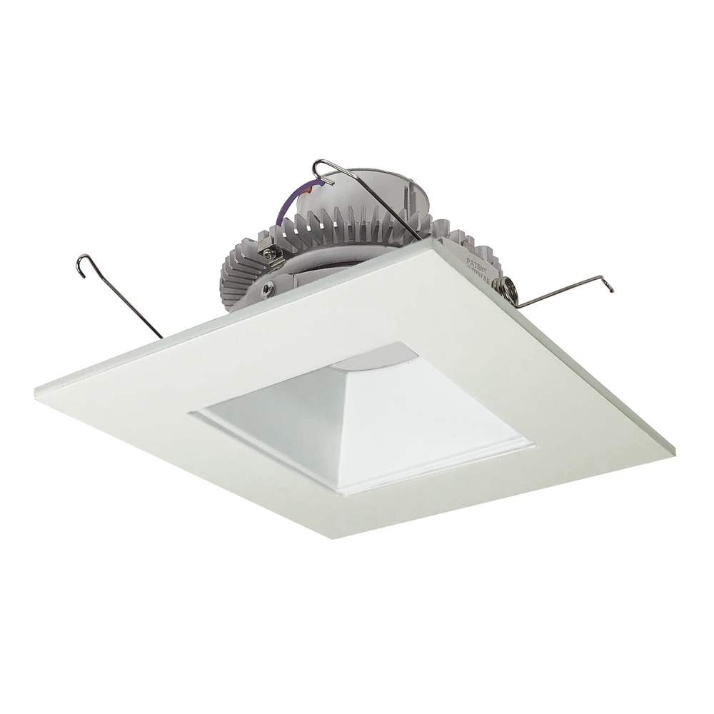 6" Cobalt Click LED Retrofit, Square Reflector, 750lm / 10W, 3500K, White Reflector / White