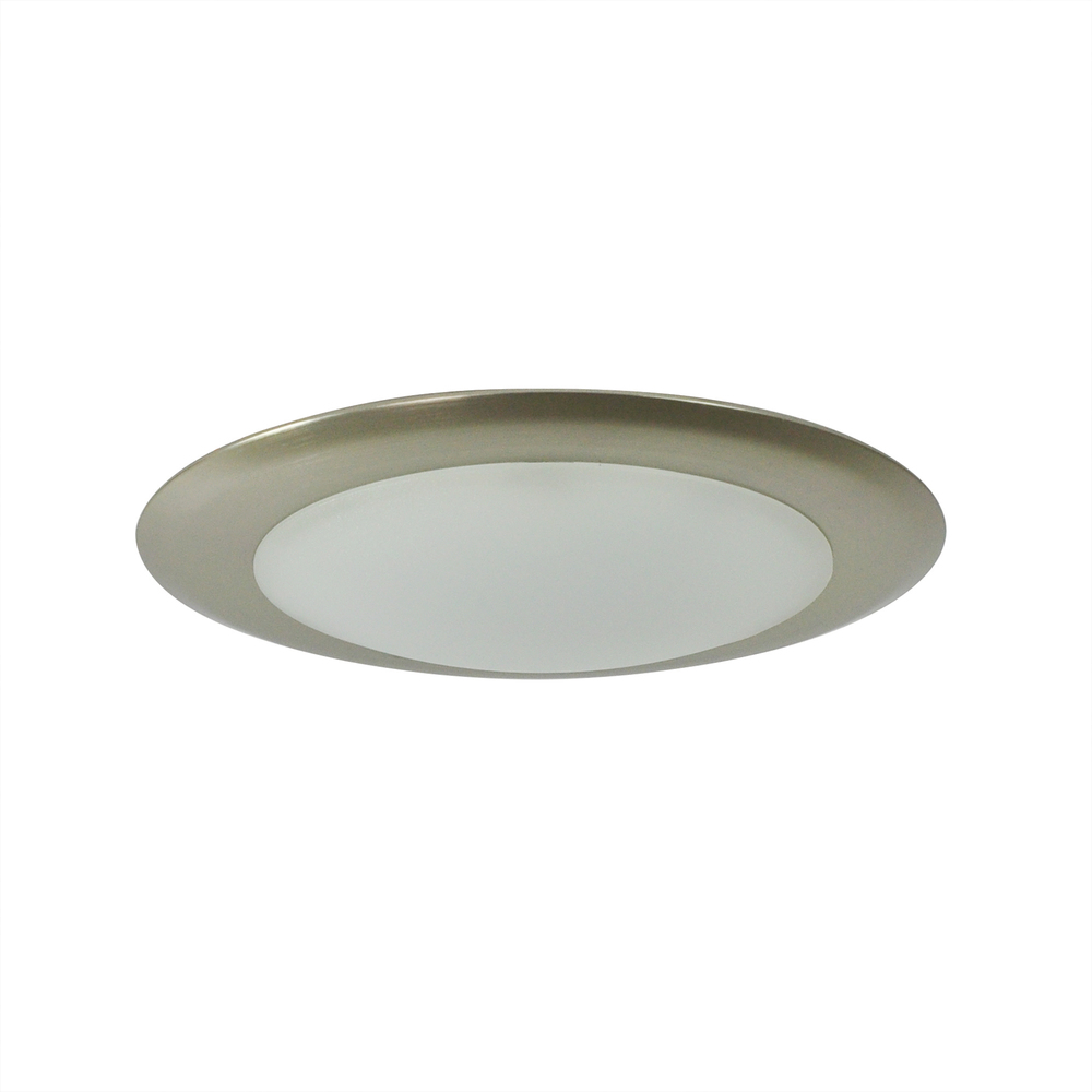 6" AC Opal LED Surface Mount, 1150lm / 16.5W, 2700K, Natural Metal finish