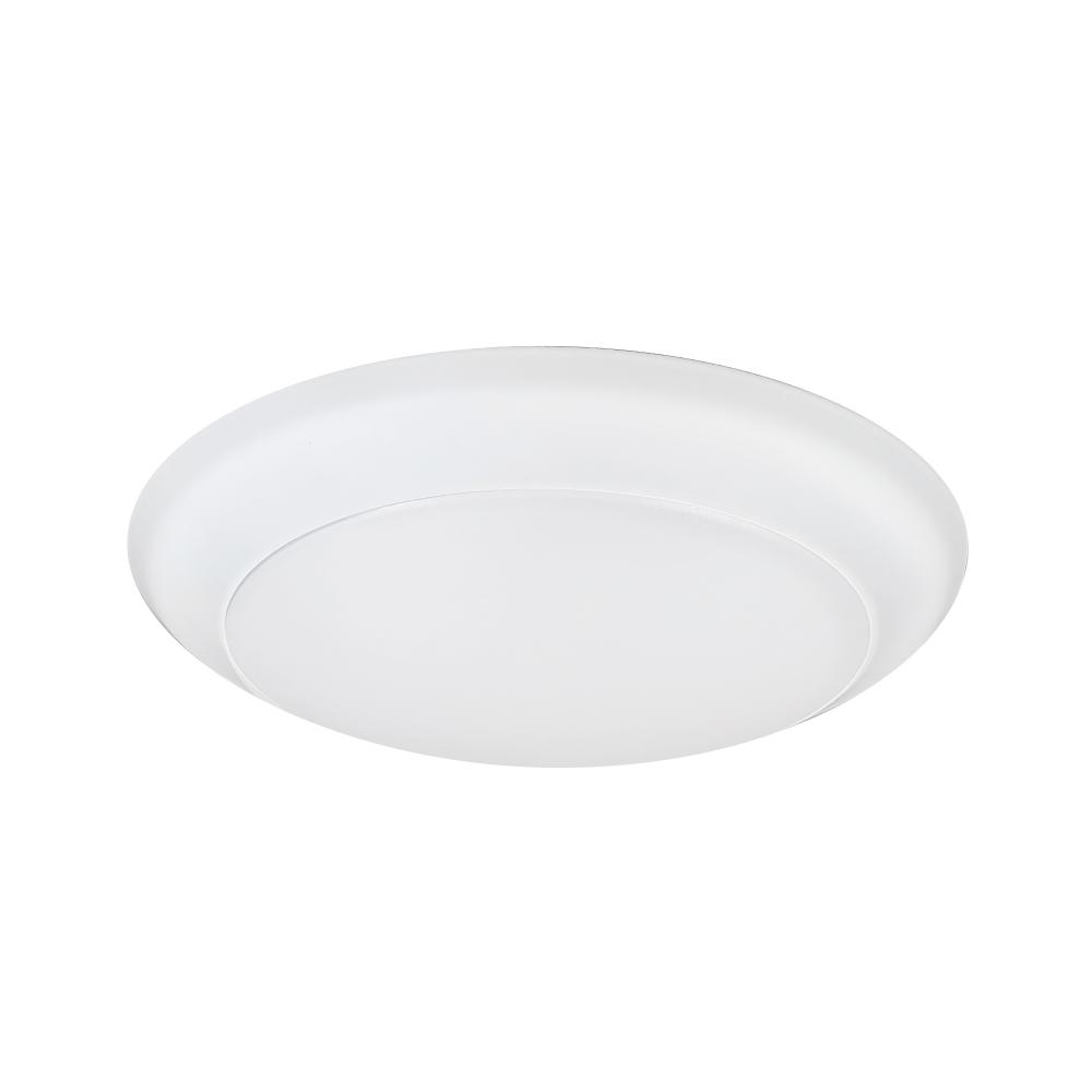 6" AC Opal LED Surface Mount, 1100lm / 16.5W, 4000K, White finish