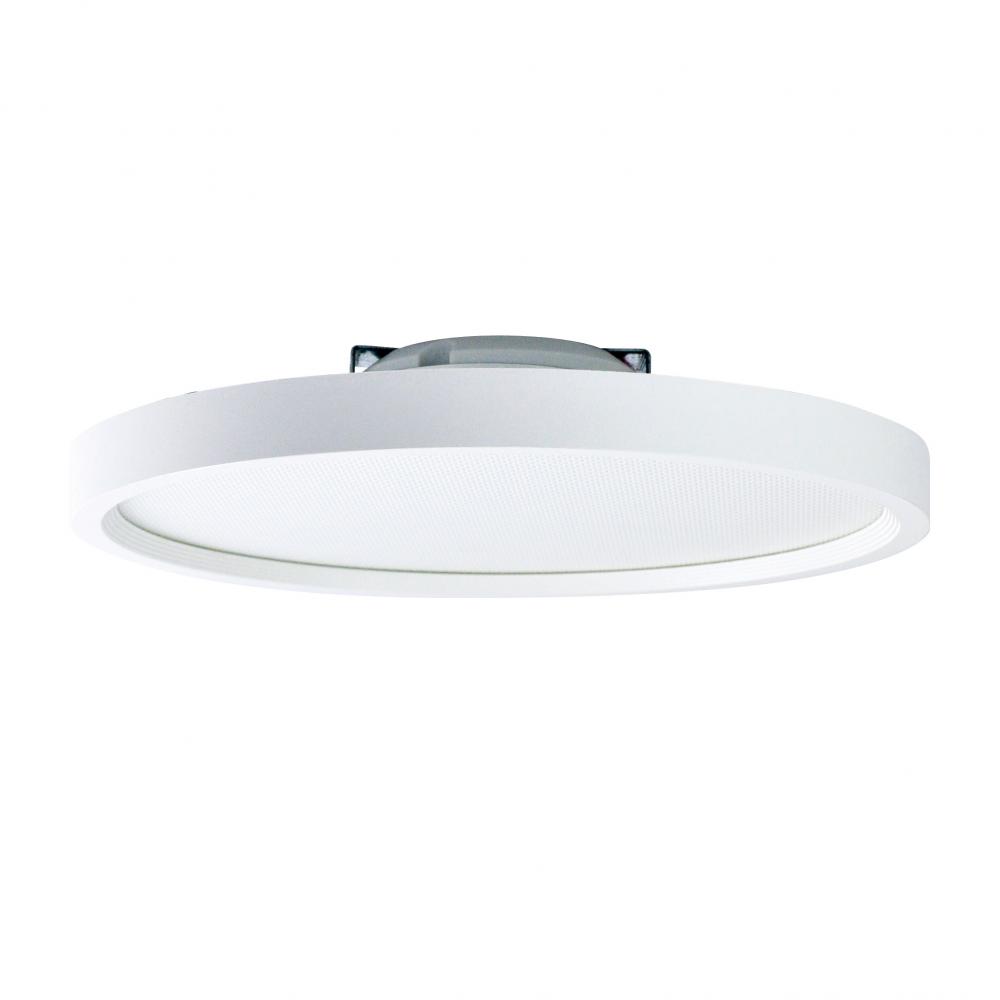 7" SURF Round LED Surface Mount, 1100lm / 14W, 5000K, White finish