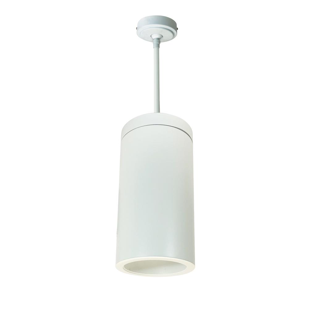 6" CYL PENDANT 3500L 30K REF, MED FLD, WHITE/WHITE FLANGE WHITE CYL 120V Triac/ELV