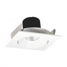 Nora NIO-4SC27XMPW/10 - 4" Iolite LED Square Adjustable Cone Reflector, 1000lm / 14W, 2700K, Matte Powder White