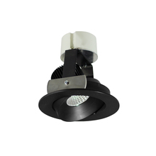 Nora NIR-4RCCDXBB - 4" Iolite LED Round Adjustable Cone Retrofit, 800lm / 12W, Comfort Dim, Black Reflector / Black