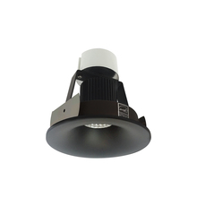 Nora NIR-4RNBCDXBB - 4" Iolite LED Round Bullnose Retrofit, 800lm / 12W, Comfort Dim, Black Finish