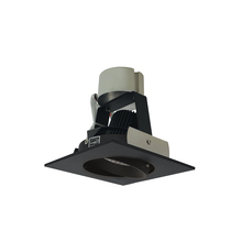 Nora NIR-4SCCDXBB - 4" Iolite LED Square Adjustable Cone Retrofit, 800lm / 12W, Comfort Dim, Black Reflector / Black