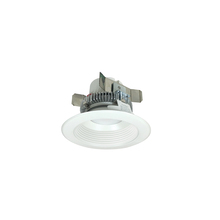 Nora NLCBC2-45227WW/AEM - 4" Cobalt Click LED Retrofit, Round Baffle, 750lm / 10W, 2700K, White Reflector / White Flange,