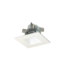 Nora NLCBC2-45635WW/A - 4" Cobalt Click LED Retrofit, Square Reflector, 750lm / 10W, 3500K, White Reflector / White