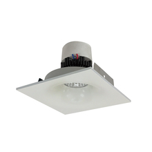 Nora NPR-4SNB35XWW - 4" Pearl LED Square Bullnose Retrofit, 1000lm / 12W, 3500K, White Finish