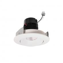 Nora NPRLV-4RC40XWW - 4" Pearl Low Voltage LED Round Adjustable Cone Retrofit, 1200lm / 11W, 4000K, White Reflector /