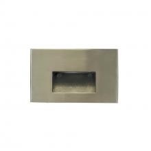 Nora NSW-740/40BN - Ari LED Step Light w/ Horizontal Wall Wash Face Plate, 88lm / 5W, 4000K, Brushed Nickel Finish