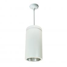 Nora NYLS2-6P25130MDWW6 - 6" CYL PENDANT 2500L 30K REF. MED FLOOD DIFF./WH FLANGE 120V-277V 0-10V WH CYL