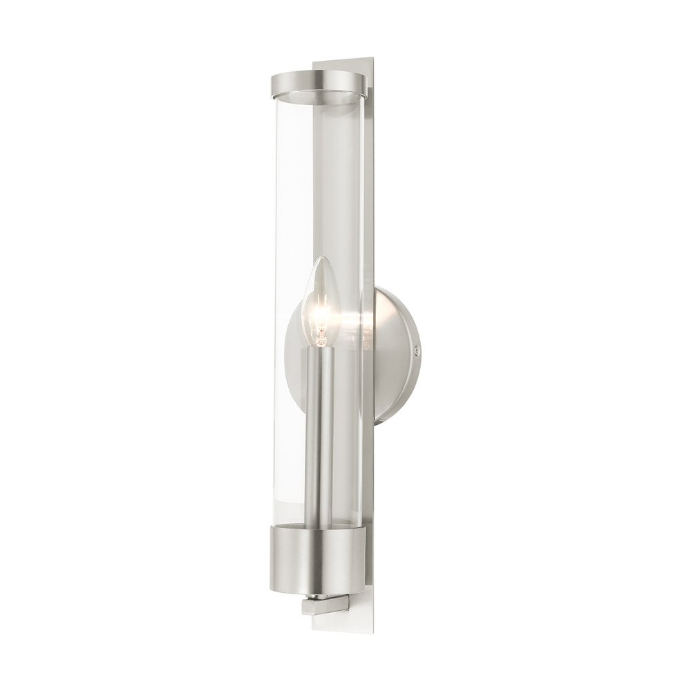 1 Lt Brushed Nickel ADA Single Sconce