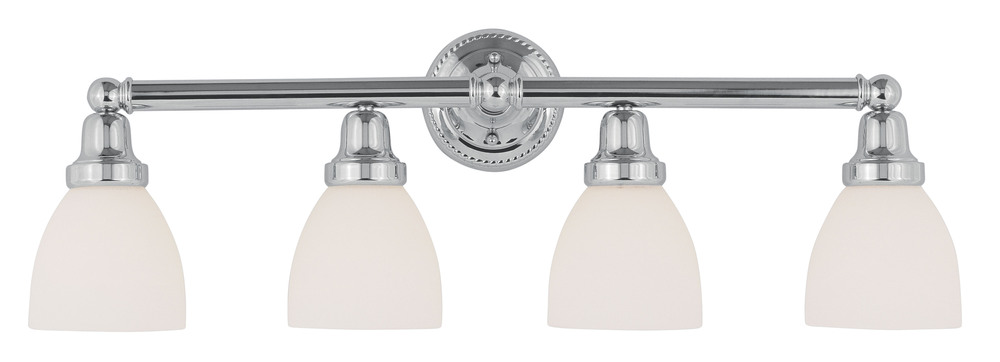 4 Light Polished Chrome Bath Light