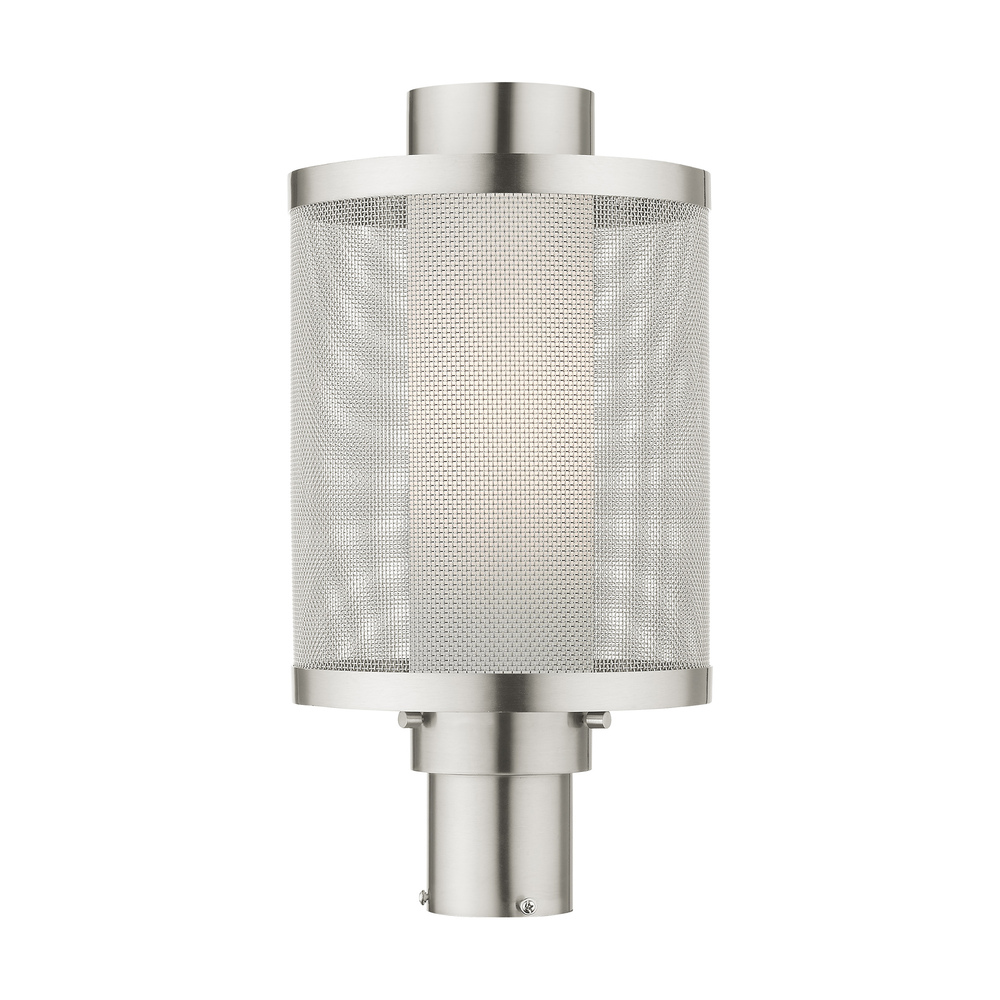 1 Lt Brushed Nickel Post Light