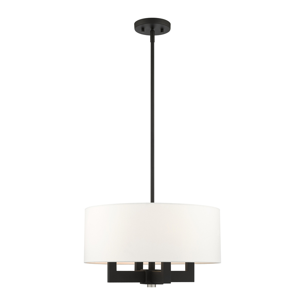 4 Lt Black Chandelier