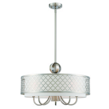 Livex Lighting 41105-91 - 6 Lt BN Pendant Chandelier