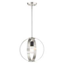 Livex Lighting 46413-91 - 1 Lt Brushed Nickel Pendant