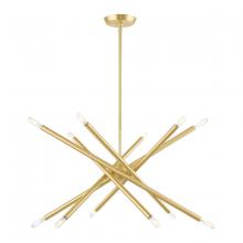 Livex Lighting 46776-12 - 12 Lt Satin Brass Chandelier