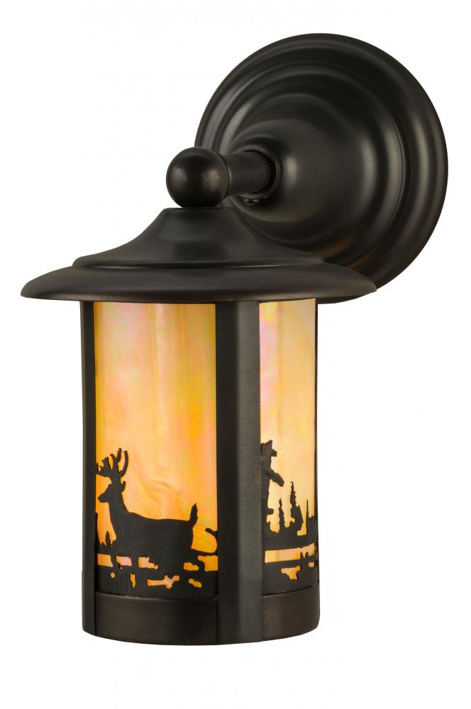 6"W Fulton Deer Creek Solid Mount Wall Sconce