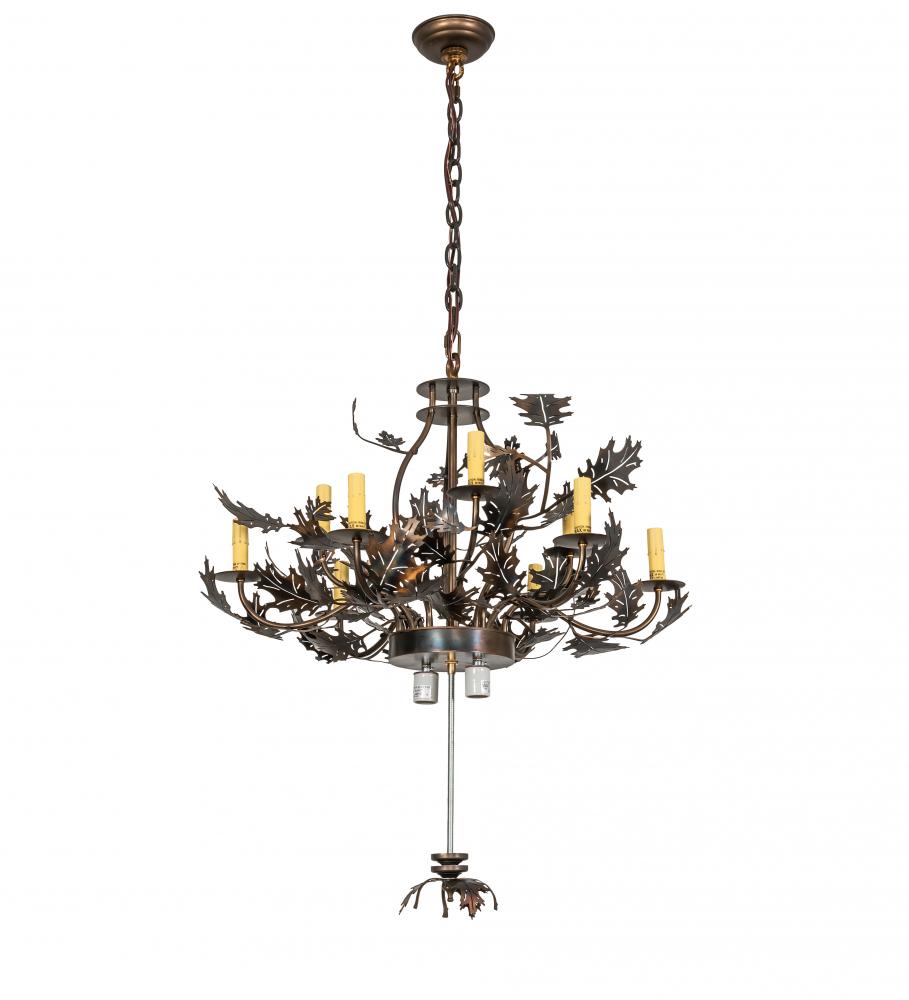 34" Wide Oak Leaf & Acorn Chandelier Hardware