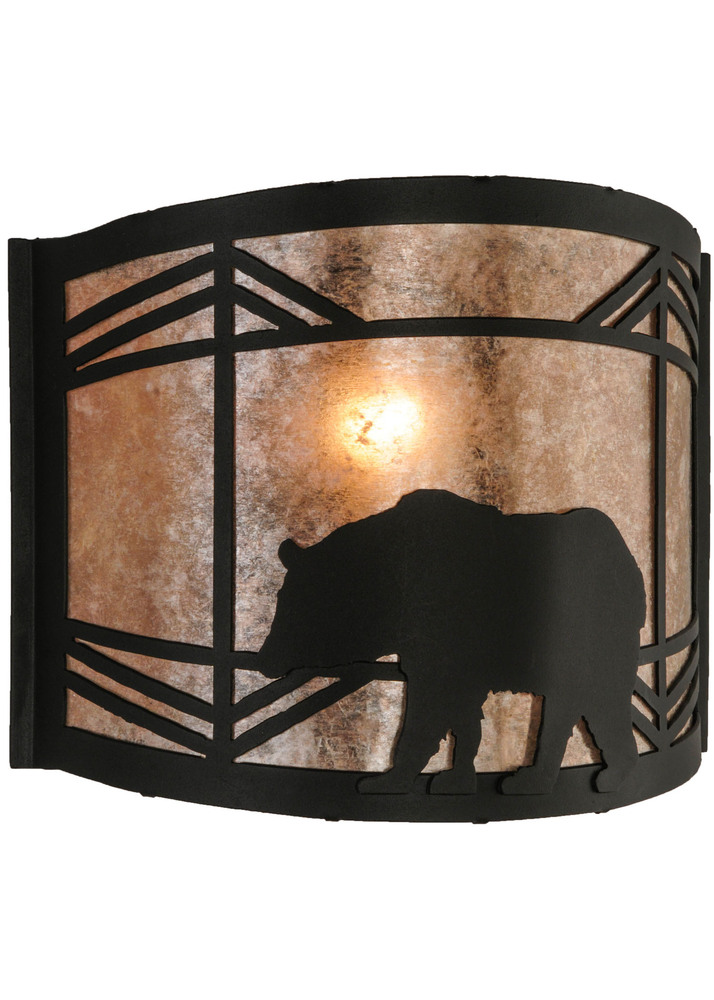 11.5"W Lone Bear Wall Sconce