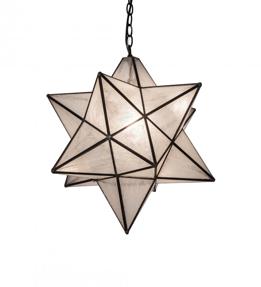 18" Wide Moravian Star Pendant