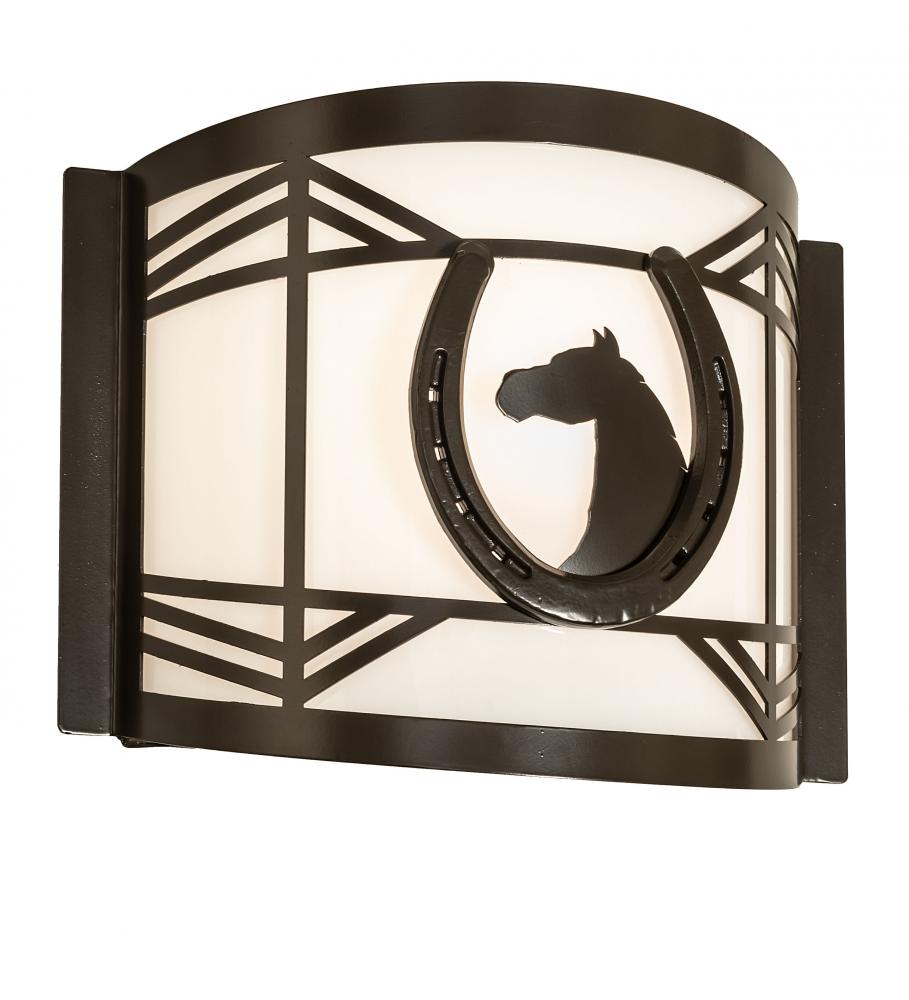 12" Wide Horseshoe Wall Sconce