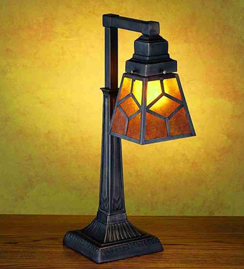 20" High Diamond Craftsman Desk Lamp