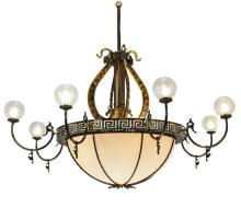 Meyda Blue 106965 - 96" Wide Lyre 8 Arm Chandelier