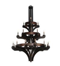 Meyda Blue 115048 - 62"W Castilla 21 LT Three Tier Chandelier