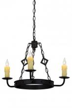 Meyda Blue 115232 - 24"W Elvita 3 LT Chandelier