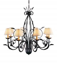 Meyda Blue 116649 - 36" Wide Bordeaux 8 Light Chandelier