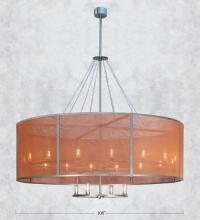 Meyda Blue 119090 - 108"W Cilindro Rame Chandelier