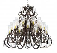 Meyda Blue 119767 - 54" Wide Serratina Crystal Chandelier