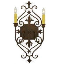 Meyda Blue 120200 - 11" Wide Louisa 2 Light Wall Sconce