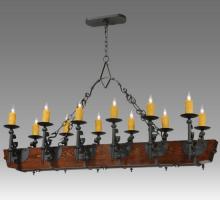 Meyda Blue 124272 - 60"L Tudor LED 12 LT Chandelier