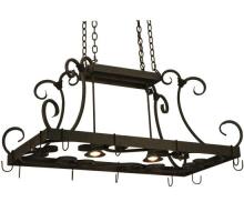 Meyda Blue 134575 - 43" Long Caiden 2 Light Pot Rack