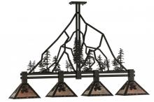 Meyda Blue 143959 - 60" Long Tall Pines 4 Light Island Pendant