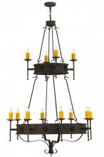 Meyda Blue 145419 - 48"W Lorenzo 12 LT Two Tier Chandelier