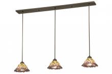 Meyda Blue 148424 - 50"L Daffodil Bell 3 LT Island Pendant