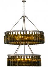 Meyda Blue 150900 - 46"W Tuscan Vineyard Estate 80 Wine Bottle Two Tier Chandelier