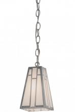 Meyda Blue 157995 - 5"Sq Double Bar Mission Mini Pendant