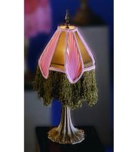 Meyda Blue 17541 - 20" High Fabric with Fringe Mini Lamp