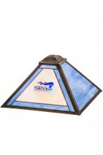 Meyda Blue 178137 - 13"Sq Personalized Torch Run Shade